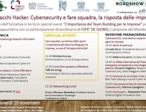 Interessante evento a Foligno sulla Cybersecurity venerdì prossimo 25 Novembre